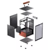 PC Case Jonsbo T6, Mini-Tower, Mini-ITX, Melns