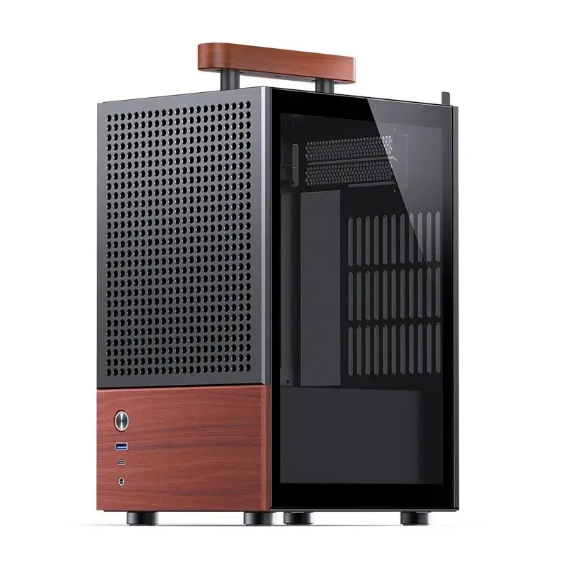 PC Case Jonsbo T6, Mini-Tower, Mini-ITX, Melns
