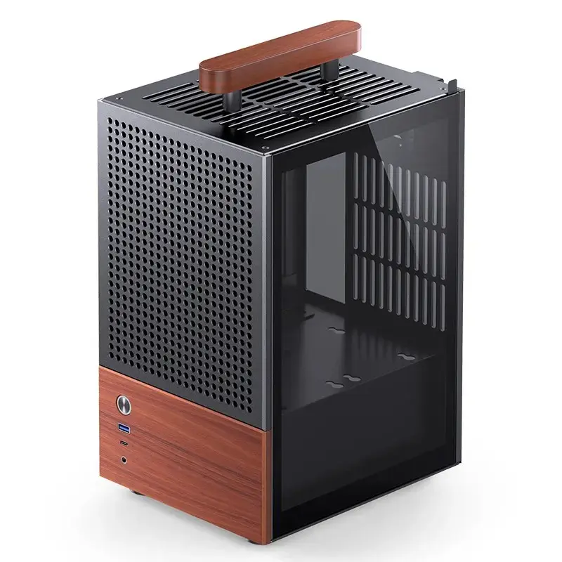 PC Case Jonsbo T6, Mini-Tower, Mini-ITX, Melns