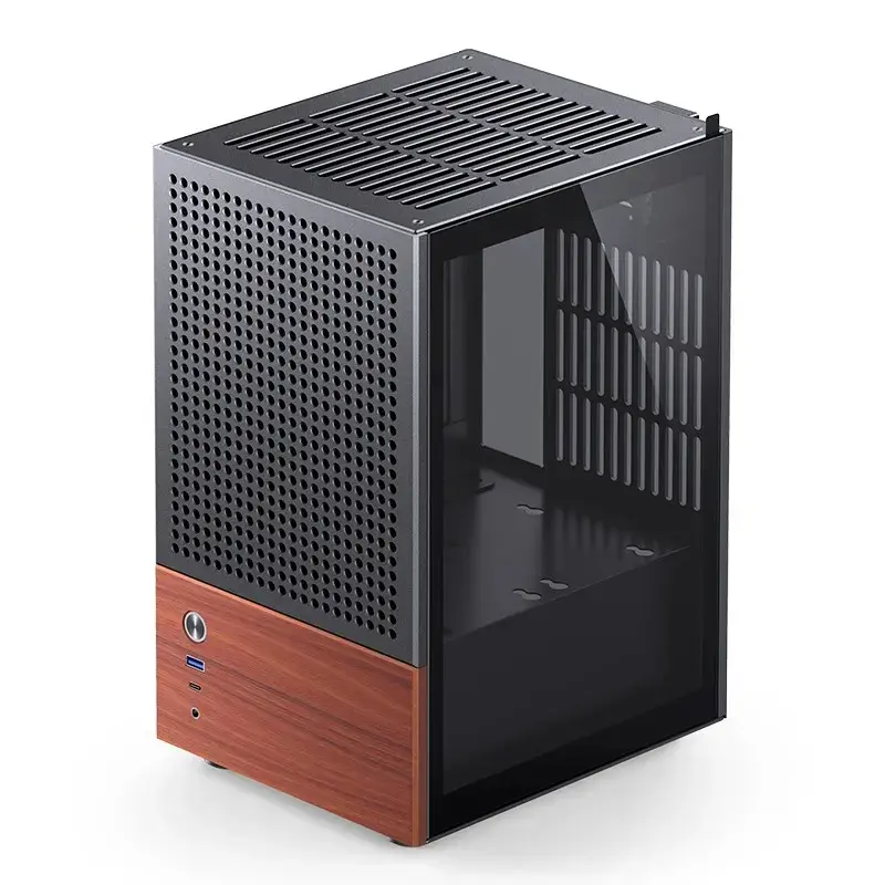 PC Case Jonsbo T6, Mini-Tower, Mini-ITX, Melns