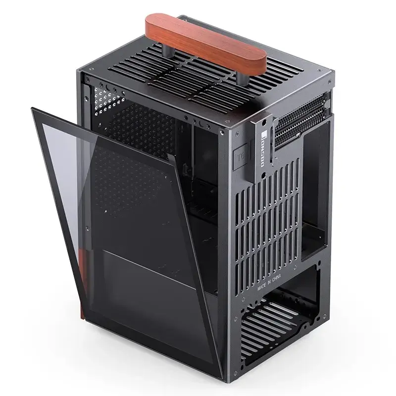 PC Case Jonsbo T6, Mini-Tower, Mini-ITX, Melns