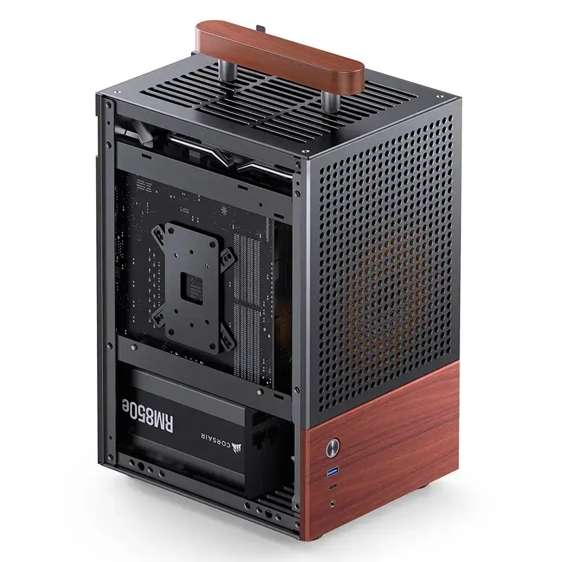 PC Case Jonsbo T6, Mini-Tower, Mini-ITX, Melns