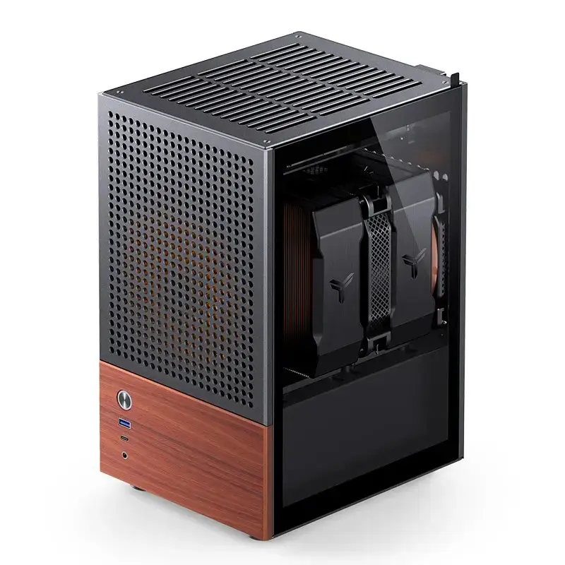 PC Case Jonsbo T6, Mini-Tower, Mini-ITX, Melns