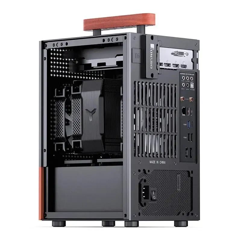 PC Case Jonsbo T6, Mini-Tower, Mini-ITX, Melns