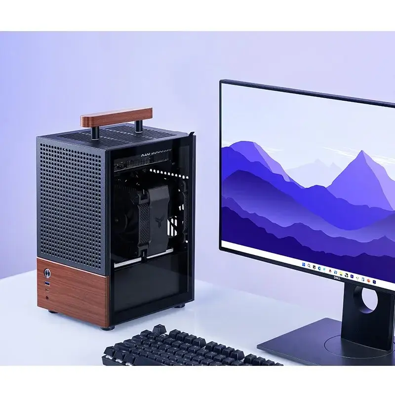 PC Case Jonsbo T6, Mini-Tower, Mini-ITX, Melns
