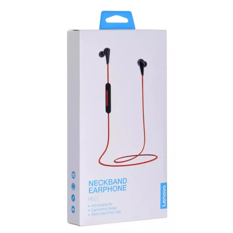 Bezvadu Bluetooth austiņas Lenovo HE01 RED