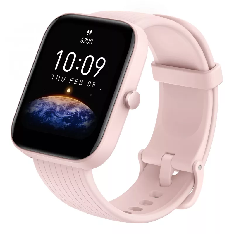 Amazfit Bip 3 Pro 4,29 cm (1,69 collas) TFT 44 mm digitāls 240 x 280 pikseļi skārienjūtīgs rozā GPS (satelīta)