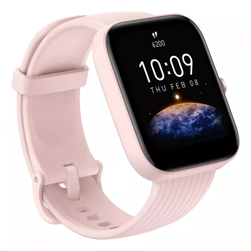 Amazfit Bip 3 Pro 4,29 cm (1,69 collas) TFT 44 mm digitāls 240 x 280 pikseļi skārienjūtīgs rozā GPS (satelīta)