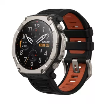 Amazfit T-Rex Ultra 2 129.5 cm (51 inch) AMOLED 51 mm Digital 480 x 480 pikseļi skārienekrāns Titāns Wi-Fi GPS (satelīts)