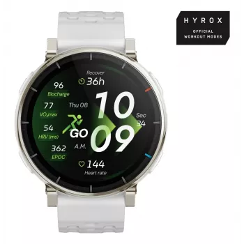 Smartwatch Amazfit Active 3 — 3,35 cm (1,32 collas) AMOLED, 466×466, skārienekrāns, GPS, 365 mAh, silikona siksniņa