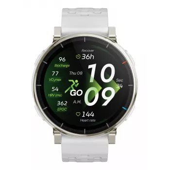 Smartwatch Amazfit Active 3 — 3,35 cm (1,32 collas) AMOLED, 466×466, skārienekrāns, GPS, 365 mAh, silikona siksniņa