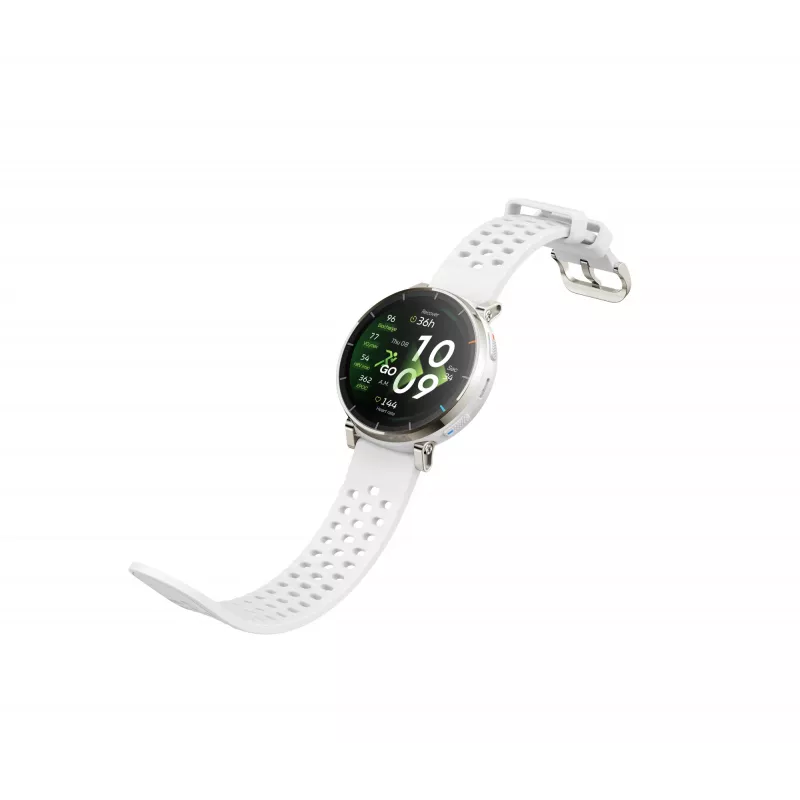 Smartwatch Amazfit Active 3 — 3,35 cm (1,32 collas) AMOLED, 466×466, skārienekrāns, GPS, 365 mAh, silikona siksniņa