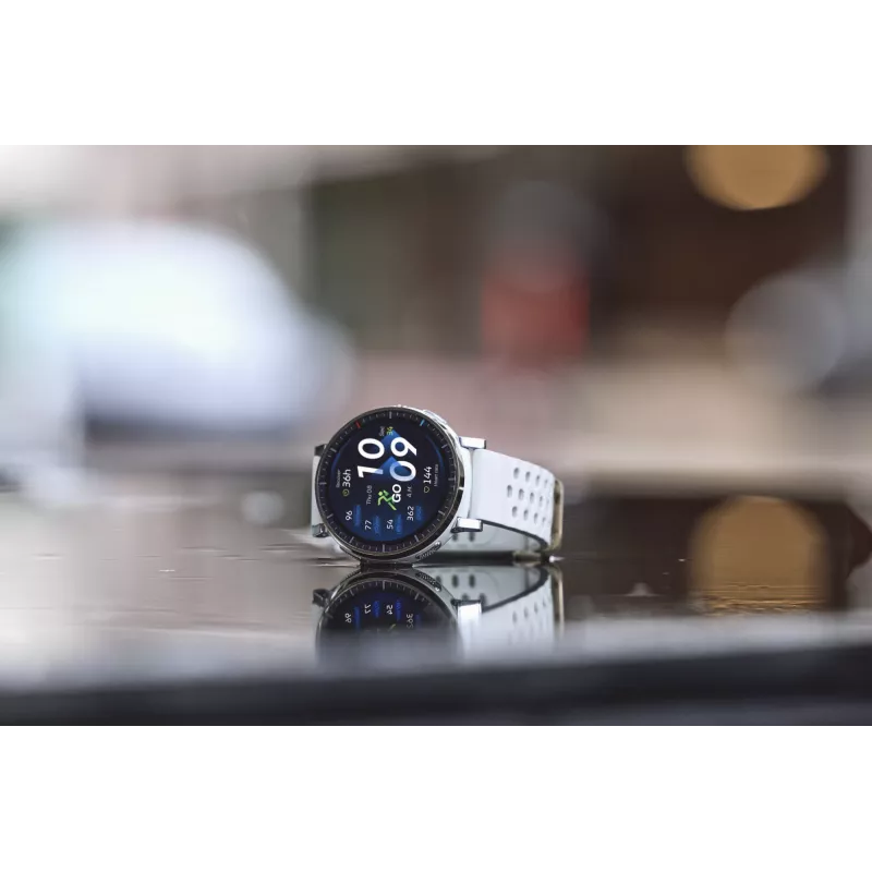 Smartwatch Amazfit Active 3 — 3,35 cm (1,32 collas) AMOLED, 466×466, skārienekrāns, GPS, 365 mAh, silikona siksniņa