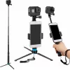 Pašfoto statīva tripods Telesin GP-MNP-090-S regulējams augstums viegls