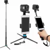 Pašfoto statīva tripods Telesin GP-MNP-090-S regulējams augstums viegls