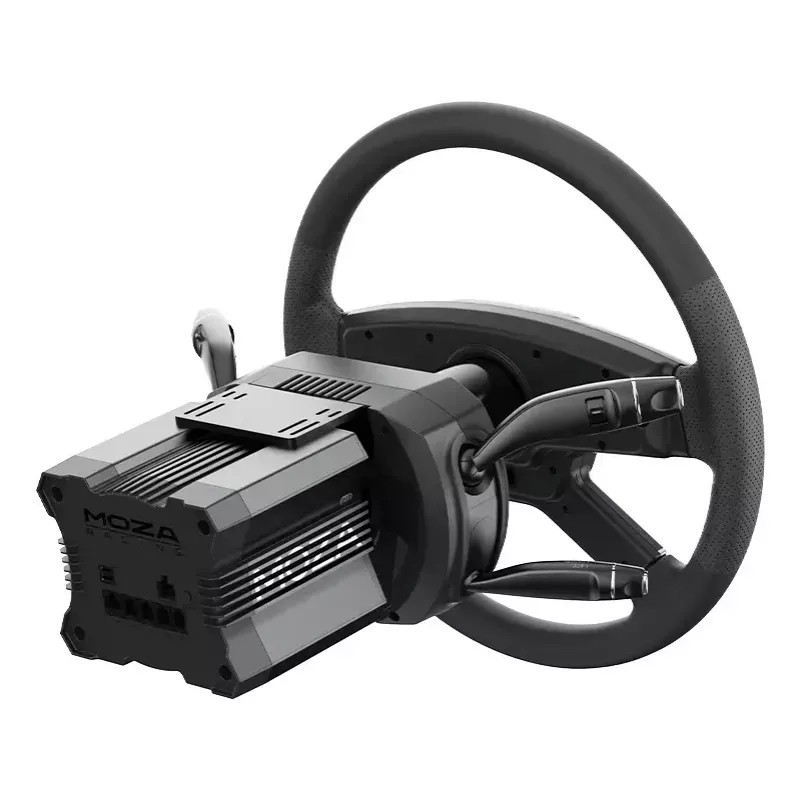 Riteņa svira Moza Racing RS065 Melna Alumīnijs Tērauds 411x127x152mm