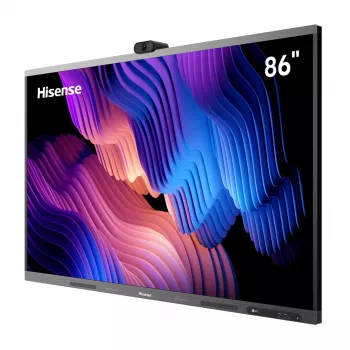 Interaktīvā tāfele Hisense 86WM6FE 86 collas (2,18 m) 4K UHD 3840×2160 skārienjūtīgs ekrāns Android Wi‑Fi 6 Melna