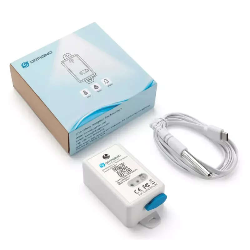 DRAGINO LHT65N Brīvstāvošs iekštelpu/āra temperatūras un mitruma sensors LoRaWAN EU868