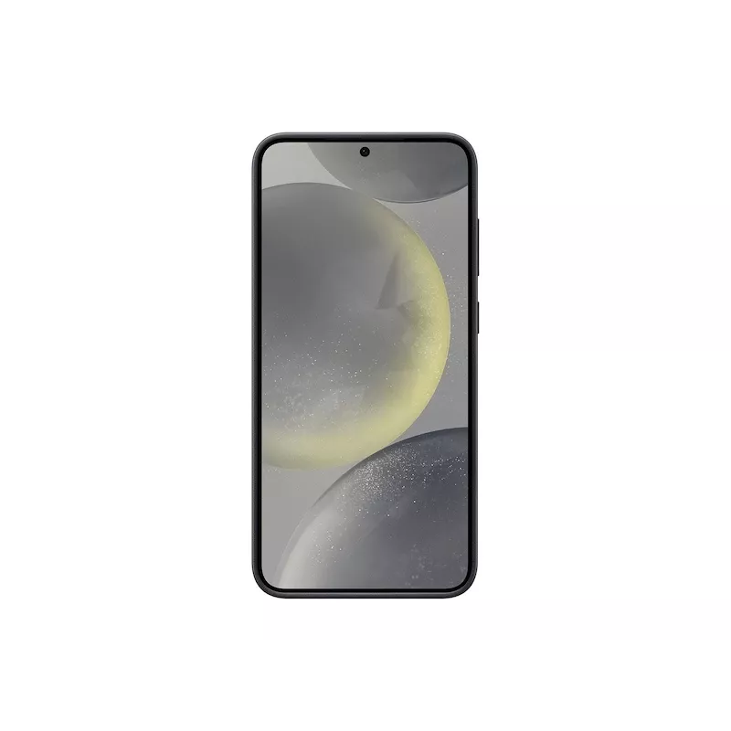 Samsung Galaxy S24+ Vegāniskās ādas maciņš melns vienkrāsains 6,7 collu