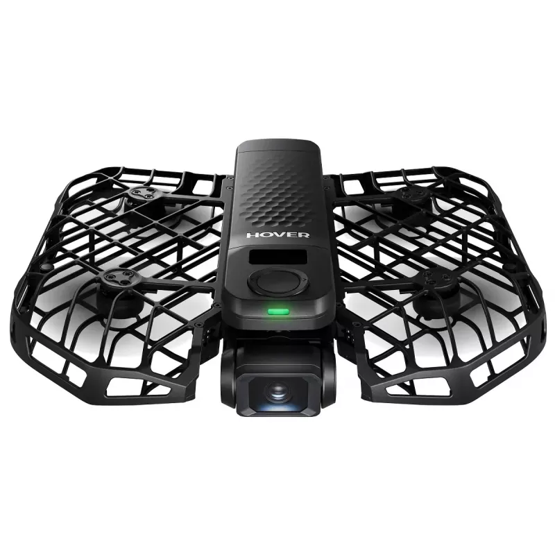 Mini-drons HOVERAir X1 Pro — 4 rotori, 12 MP kamera, 4K video, 1000 m diapazons, 1920 mAh baterija, 32 GB iekšējā atmiņa, melns