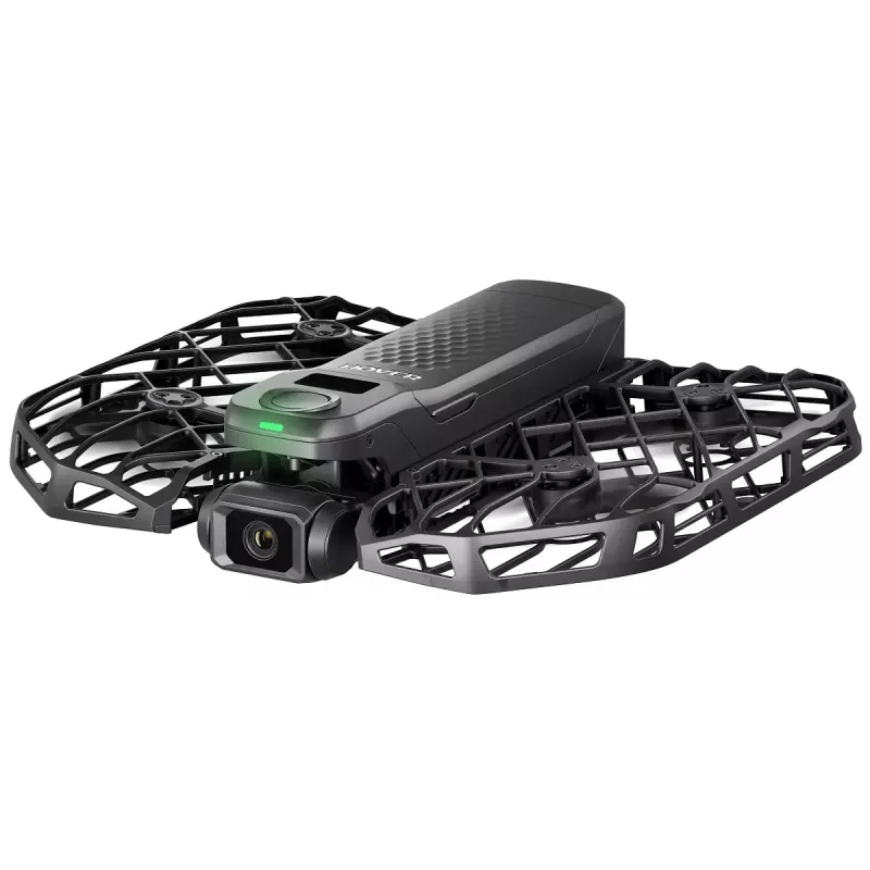 Mini-drons HOVERAir X1 Pro — 4 rotori, 12 MP kamera, 4K video, 1000 m diapazons, 1920 mAh baterija, 32 GB iekšējā atmiņa, melns