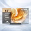 Smart TV Dreame Aura S100 55 collas, QLED+ (Mini Led), 4K UHD, Google TV, 144Hz, AI procesors, integrēta skaņas josla, melns