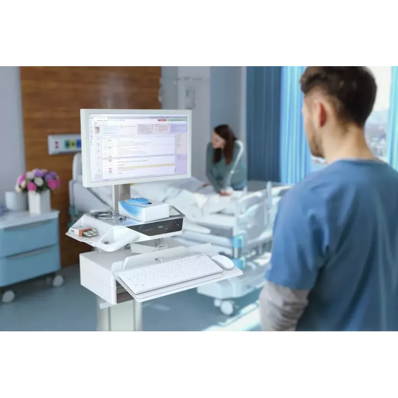 Vadu pilnizmēra klaviatūra active key CHERRY AK-C8112 Medical USB QWERTZ 105 taustiņi balta 1,8 m