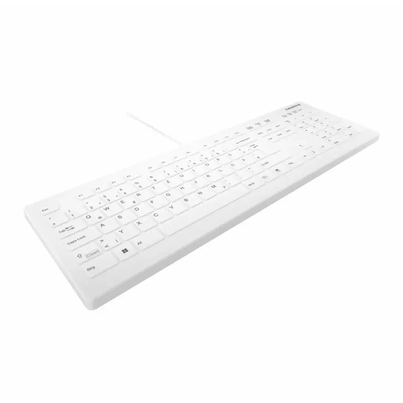 Vadu pilnizmēra klaviatūra active key CHERRY AK-C8112 Medical USB QWERTZ 105 taustiņi balta 1,8 m