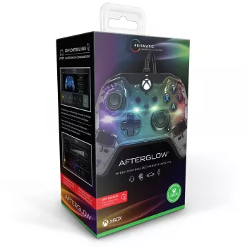 PDP Afterglow vadu kontrolieris, zils/caurspīdīgs, USB, Xbox One, Series X/S
