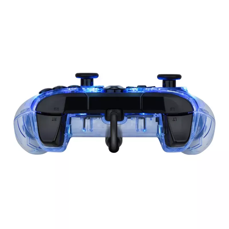 PDP Afterglow vadu kontrolieris, zils/caurspīdīgs, USB, Xbox One, Series X/S