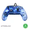 PDP Afterglow vadu kontrolieris, zils/caurspīdīgs, USB, Xbox One, Series X/S