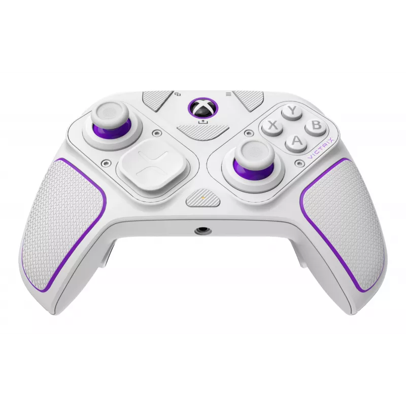Spēļu kontrolieris VICTRIX 052-002-WH ar vadu un bezvadu savienojumu RF/USB, USB-C, 2000 mAh, PC/PS4/PS5, violets/baltums