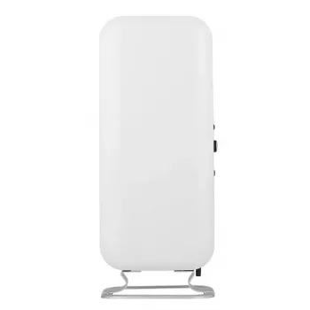 Mill eļļas radiators ABH1000DN, 1000 W, jaudas līmeņu skaits 3, piemērots telpām līdz 16 m², ar LED displeju, balts
