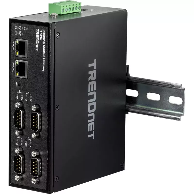 Tīkla vārteja/kontrolieris Trendnet TI-M42 10/100 Mbit/s Melns IP30