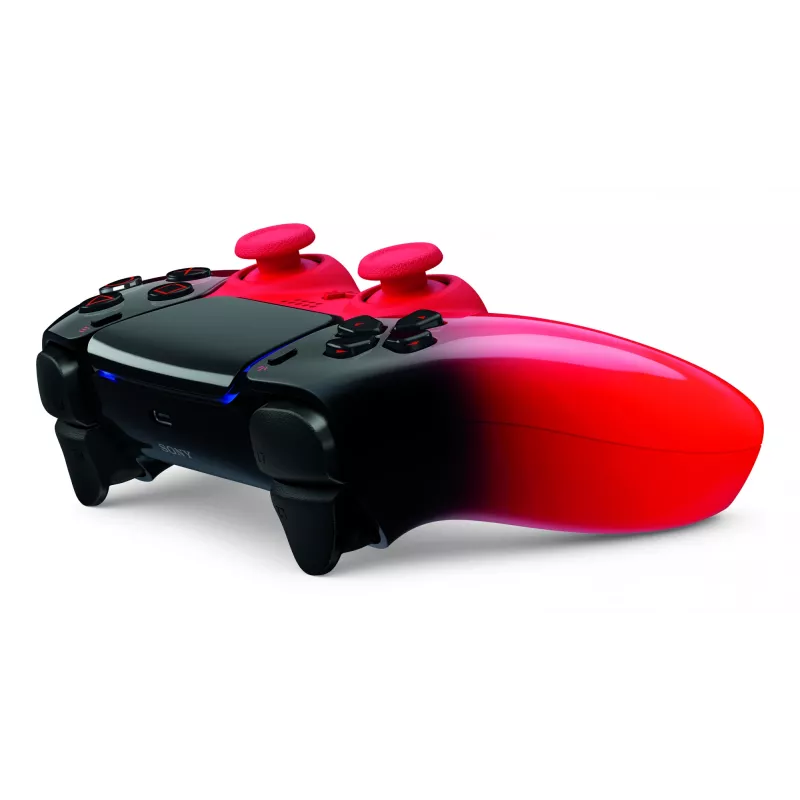 Gamepad Sony DualSense priekš PlayStation 5 — Bluetooth/USB, Baterija, Melns/Sarkans, USB-C, 188×69×189 mm