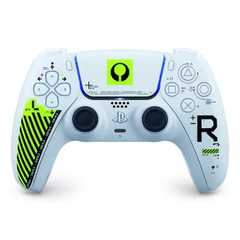 Gamepad Sony DualSense priekš PlayStation 5 — Bluetooth/USB, balts un zaļš, analogais/digitālais, USB‑C