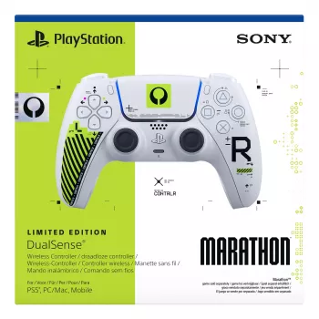 Gamepad Sony DualSense priekš PlayStation 5 — Bluetooth/USB, balts un zaļš, analogais/digitālais, USB‑C
