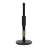 Galda mikrofona statīvs Shure SH-DESKTOP1, apaļa metāla pamatne, 3/8 collu vītne, augstums 26,7–40,6 cm, melns