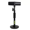 Galda mikrofona statīvs Shure SH-DESKTOP1, apaļa metāla pamatne, 3/8 collu vītne, augstums 26,7–40,6 cm, melns
