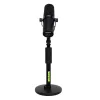 Galda mikrofona statīvs Shure SH-DESKTOP1, apaļa metāla pamatne, 3/8 collu vītne, augstums 26,7–40,6 cm, melns