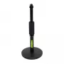 Galda mikrofona statīvs Shure SH-DESKTOP1, apaļa metāla pamatne, 3/8 collu vītne, augstums 26,7–40,6 cm, melns