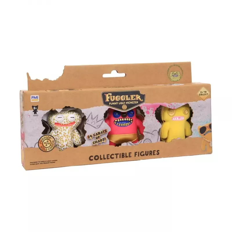 Darbības figūriņu komplekts p.m.i kids world FUGGLER S3 Gold Edition – 3 iepakojumā, dažādas figūriņas