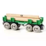 Ravensburger BRIO kokmateriālu iekraušanas vagons modeļu dzelzceļa piederums, 4 gab., daudzkrāsains