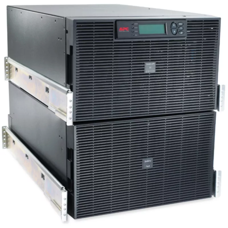 APC Smart-UPS RT 20kVA, 230/400V, LCD, rackmount, 12U, 2x IEC pārejas kabeļi un 8x IEC 60320 C19 kontaktligzdas
