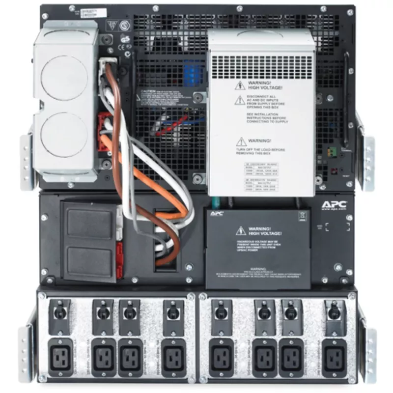 APC Smart-UPS RT 20kVA, 230/400V, LCD, rackmount, 12U, 2x IEC pārejas kabeļi un 8x IEC 60320 C19 kontaktligzdas