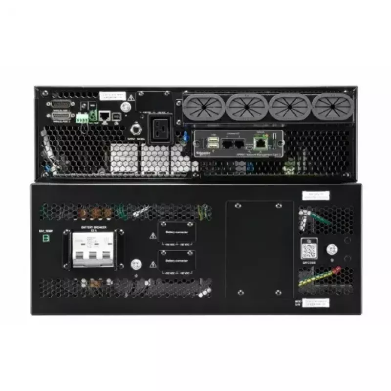 APC Smart-UPS On-Line, 15kVA/15kW, Rack/Tower, 230V/380V...415V, Cietā vada 5 dzīslu (3P+N+E)+3 dzīslu (1P+N+E), Tīkla karte, Bez montāžas sliežu komplekta