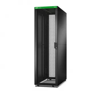 APC Easy Rack, 42U, melns, ar jumtu, riteņiem, kājiņām, 4 kronšteiniem un sānu paneļiem, bez apakšas, 1991A x 600P x 800D mm