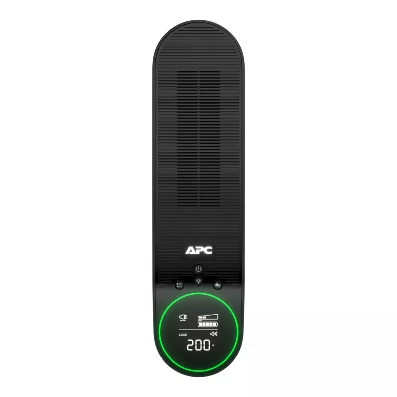 APC Back-UPS Pro for Gaming, 2200VA/1320W, Tower, 230V, 2x UK and 2x IEC C13 outlets, RGB Lights, Pure Sine Wave, Midnight (Melns)