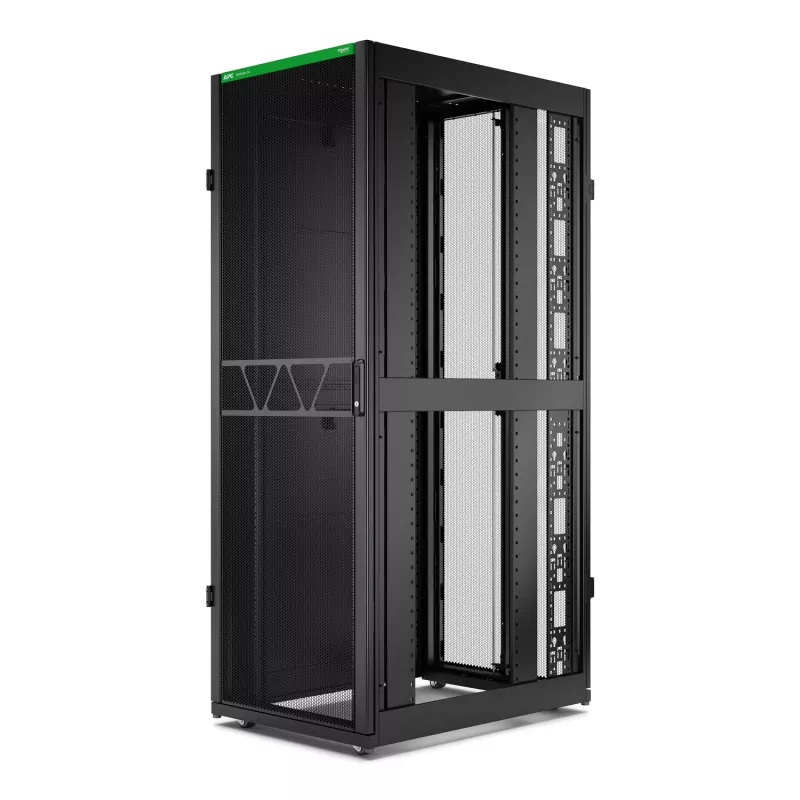 APC NetShelter SX Serveru plaukts Gen 2, 45U, 2124H x 750W x 1070D mm, ar sāniem, melns