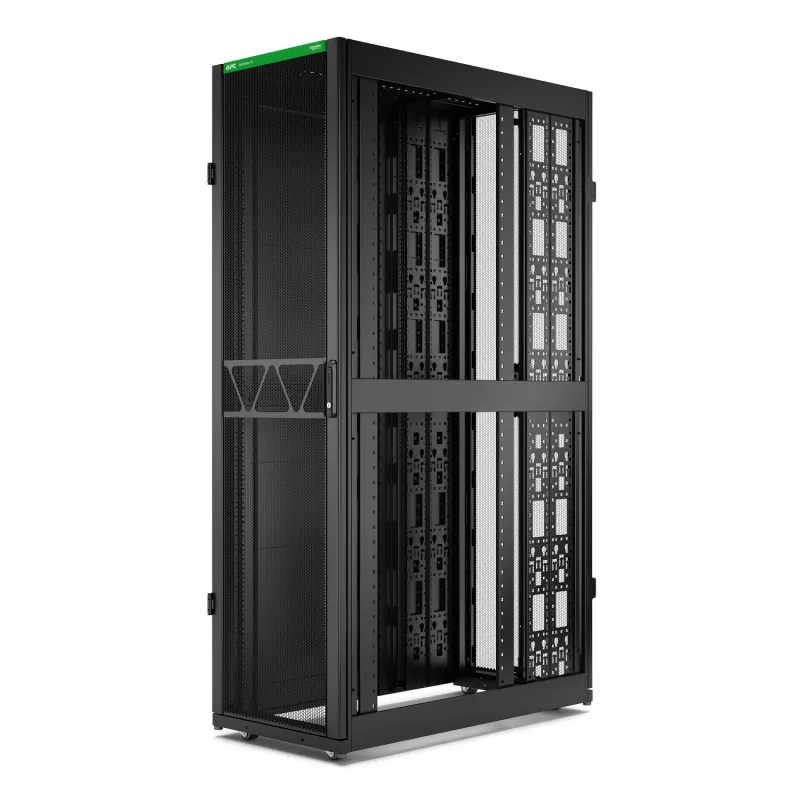 APC NetShelter SX Serveru skapis Gen 2, 45U, 2124A x 600P x 1200D mm, ar sāniem, melns